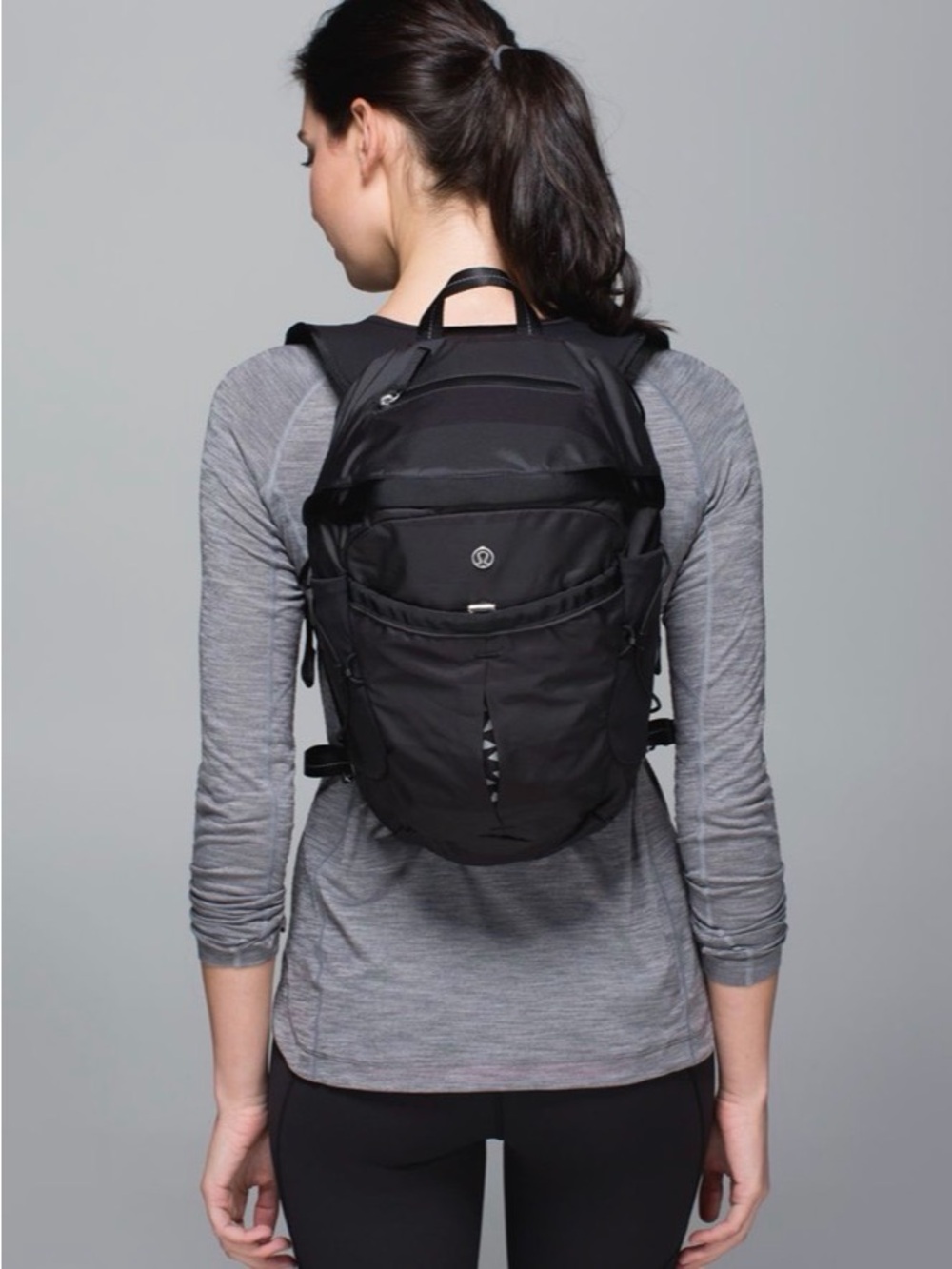 lululemon athletica Black Compact Performance Backpack